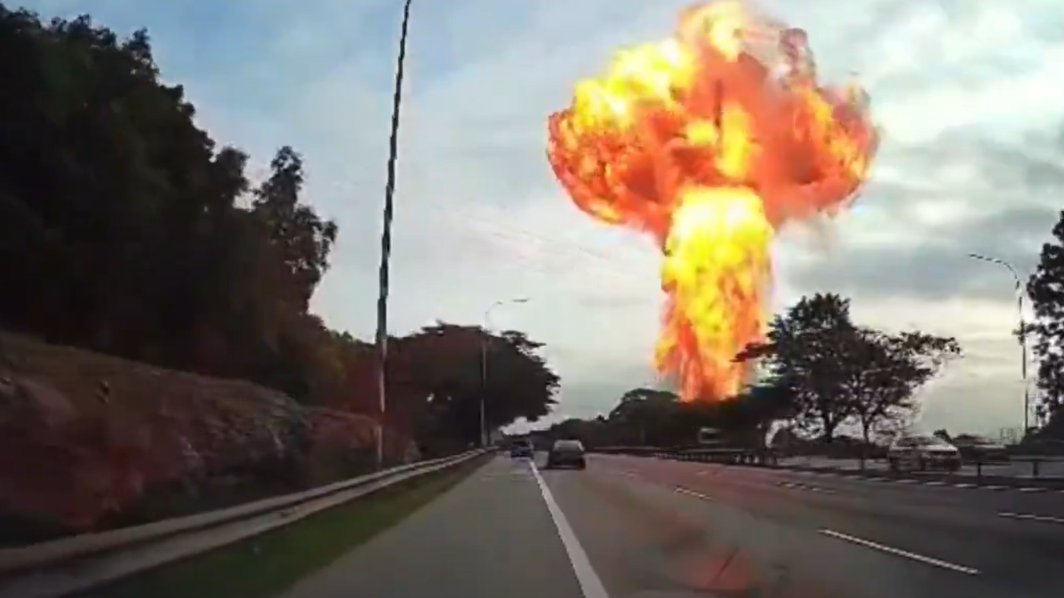 馬來西亞天然氣管爆炸