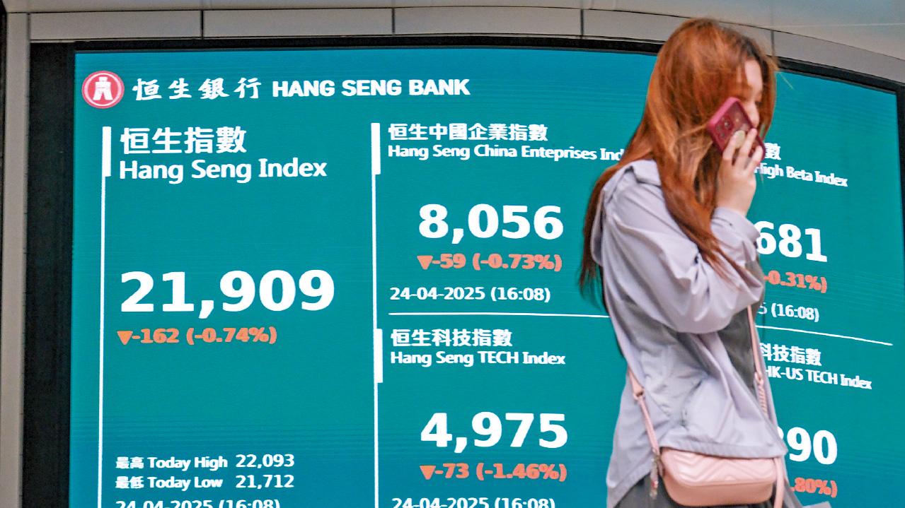 受累關稅戰 瑞銀評中性 港股遭降級