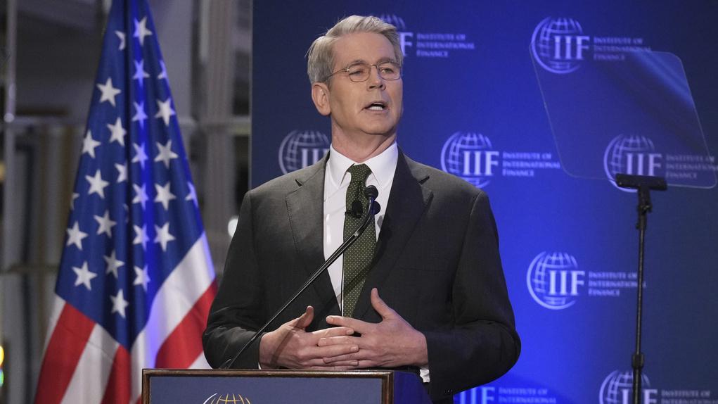 美國財長貝森特指，仍未與中國就關稅問題磋商，亦不知道中美兩國元首是否有通話。(AP)