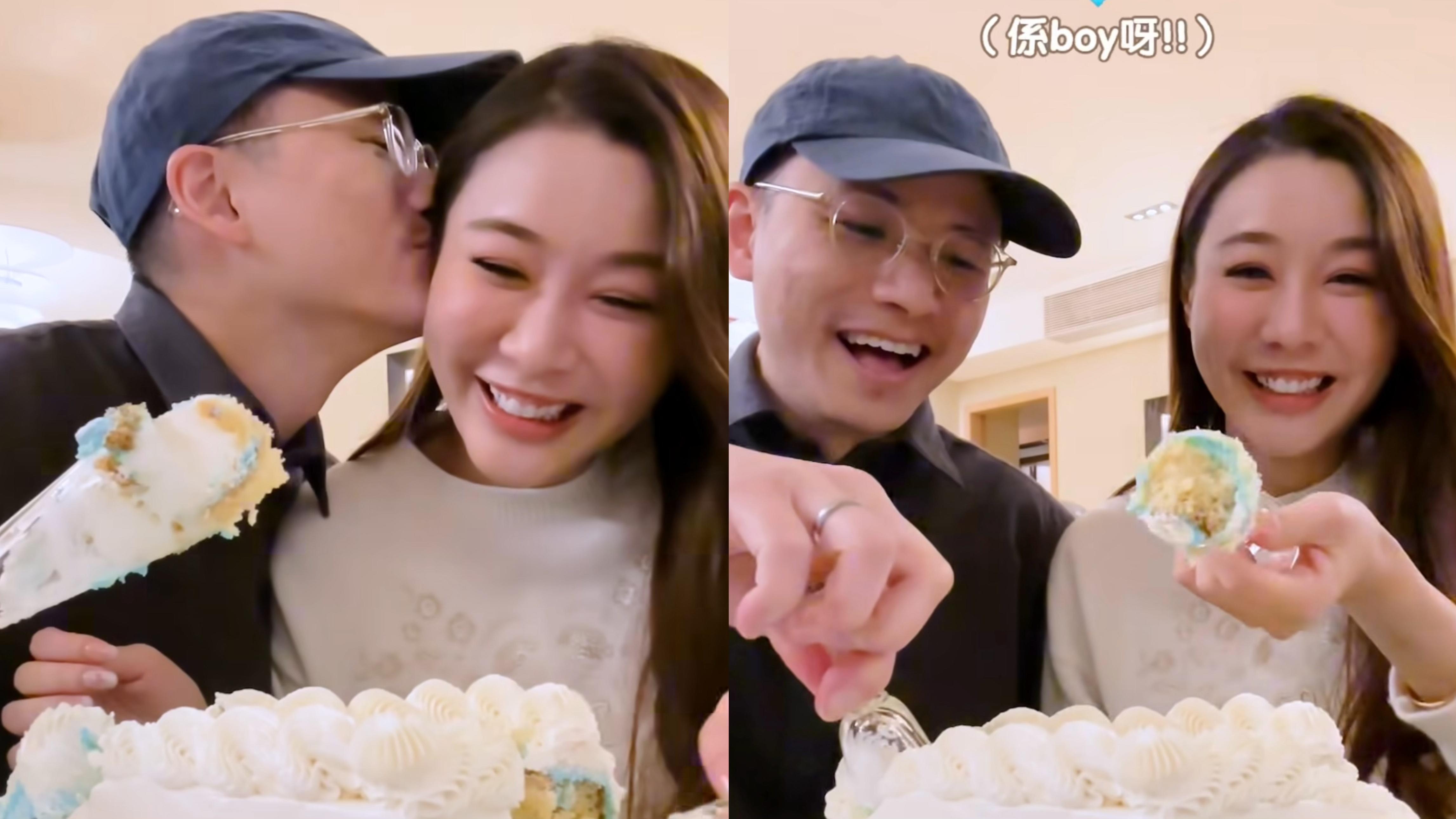 陳詩欣經歷3年求子失敗宣布一索得男 與老公興奮互嘴