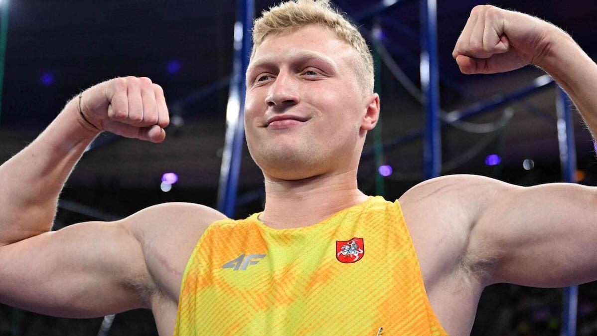 立陶宛的艾歷拿創擲鐵餅的世界紀錄。(網上圖片)