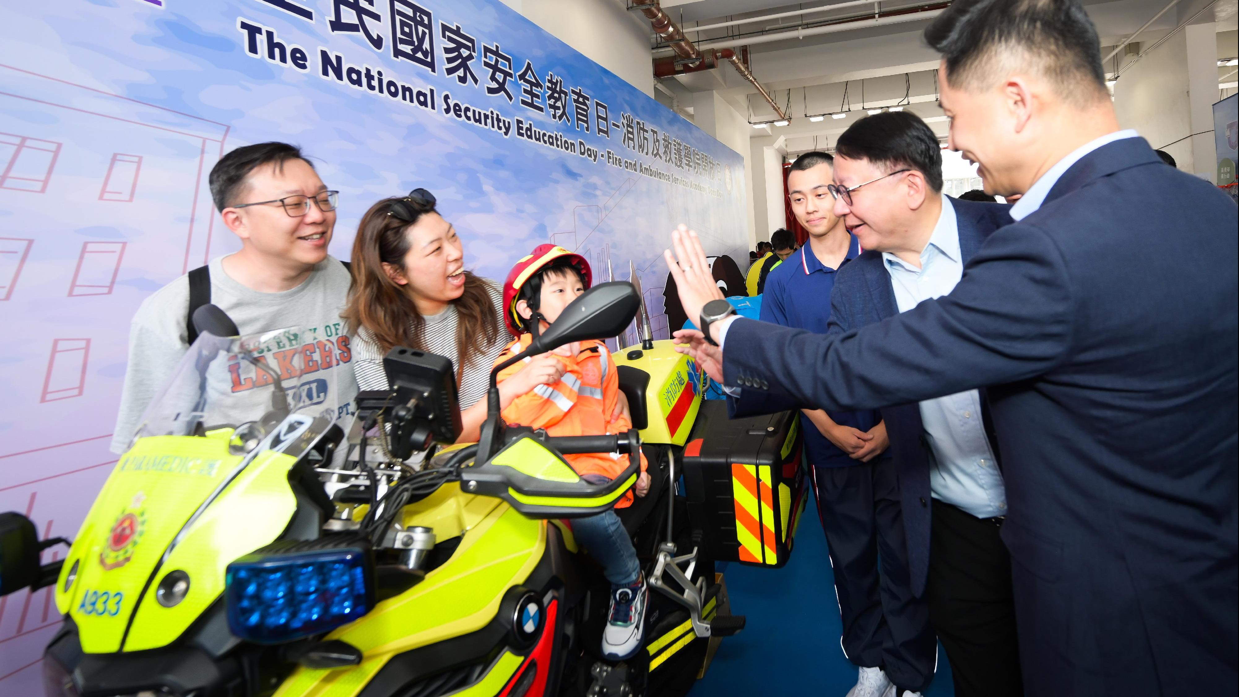消防處今日在將軍澳消防及救護學院舉行開放日。(政府新聞處)