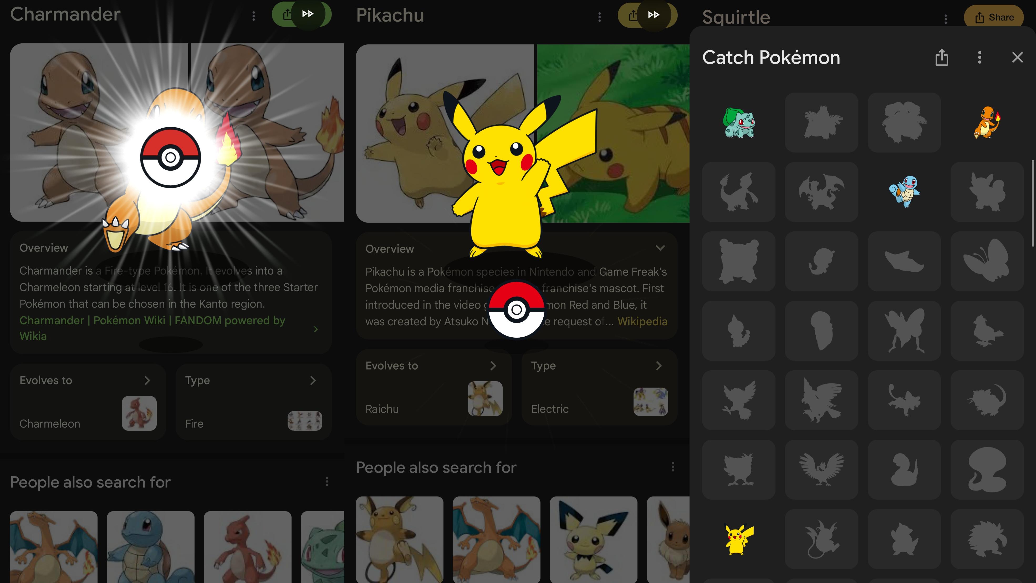 Google Search都可以玩寶可夢？　考英文名捉比卡超車厘龜