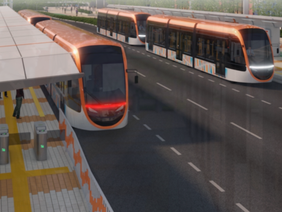 洪水橋元朗南擬建集體運輸系統，立法會議員關注成本效益走線連接。(智慧綠⾊集體運輸系統專題網頁)