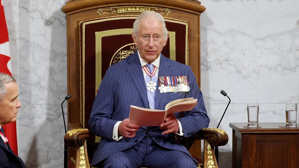 查理斯三世：加拿大面臨前所未有挑戰，政府會維護國家主權。(AP)