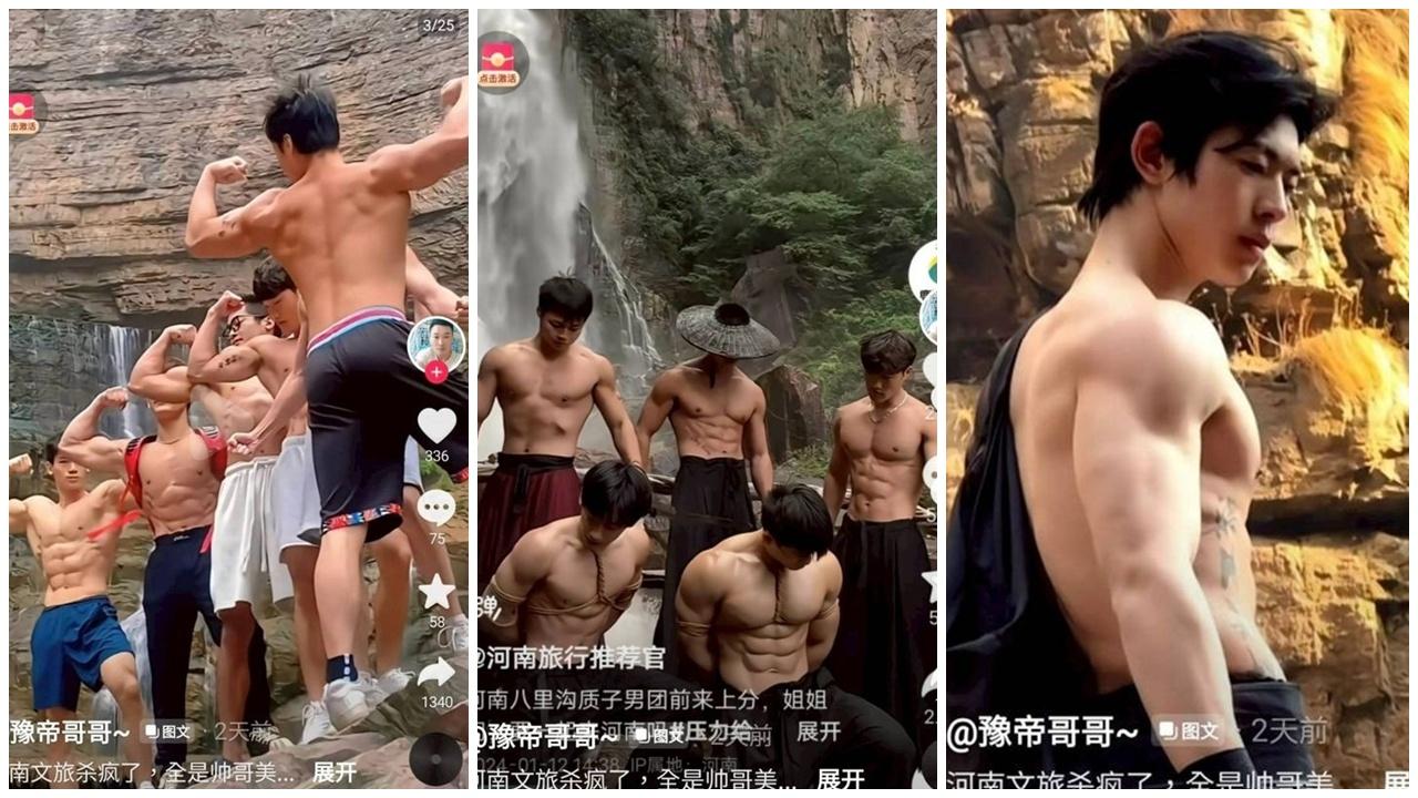 河南景區徵「陽光帥氣大男孩」，月薪3萬學歷不拘。(微博)