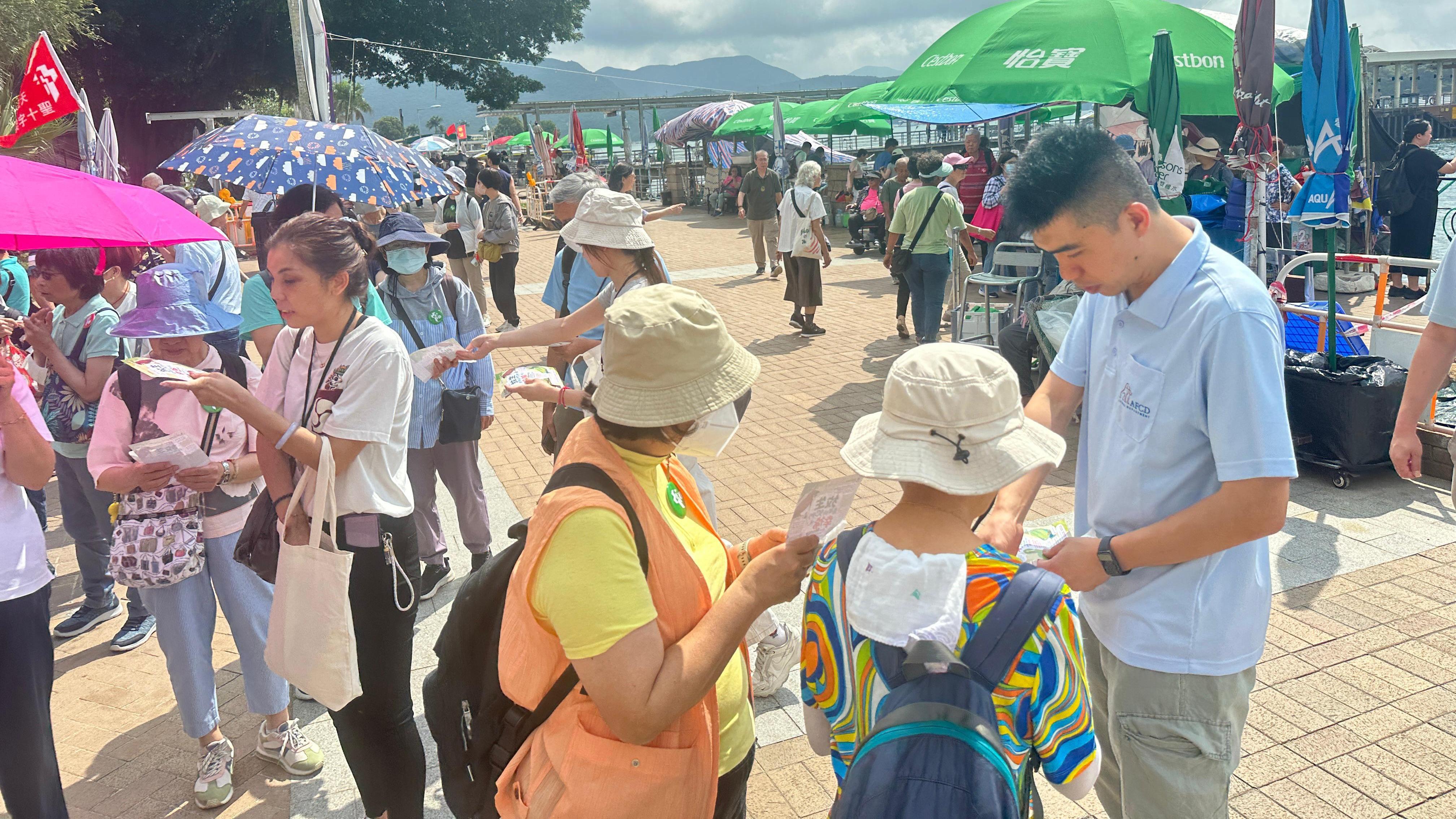 漁護署巡查放生地點。