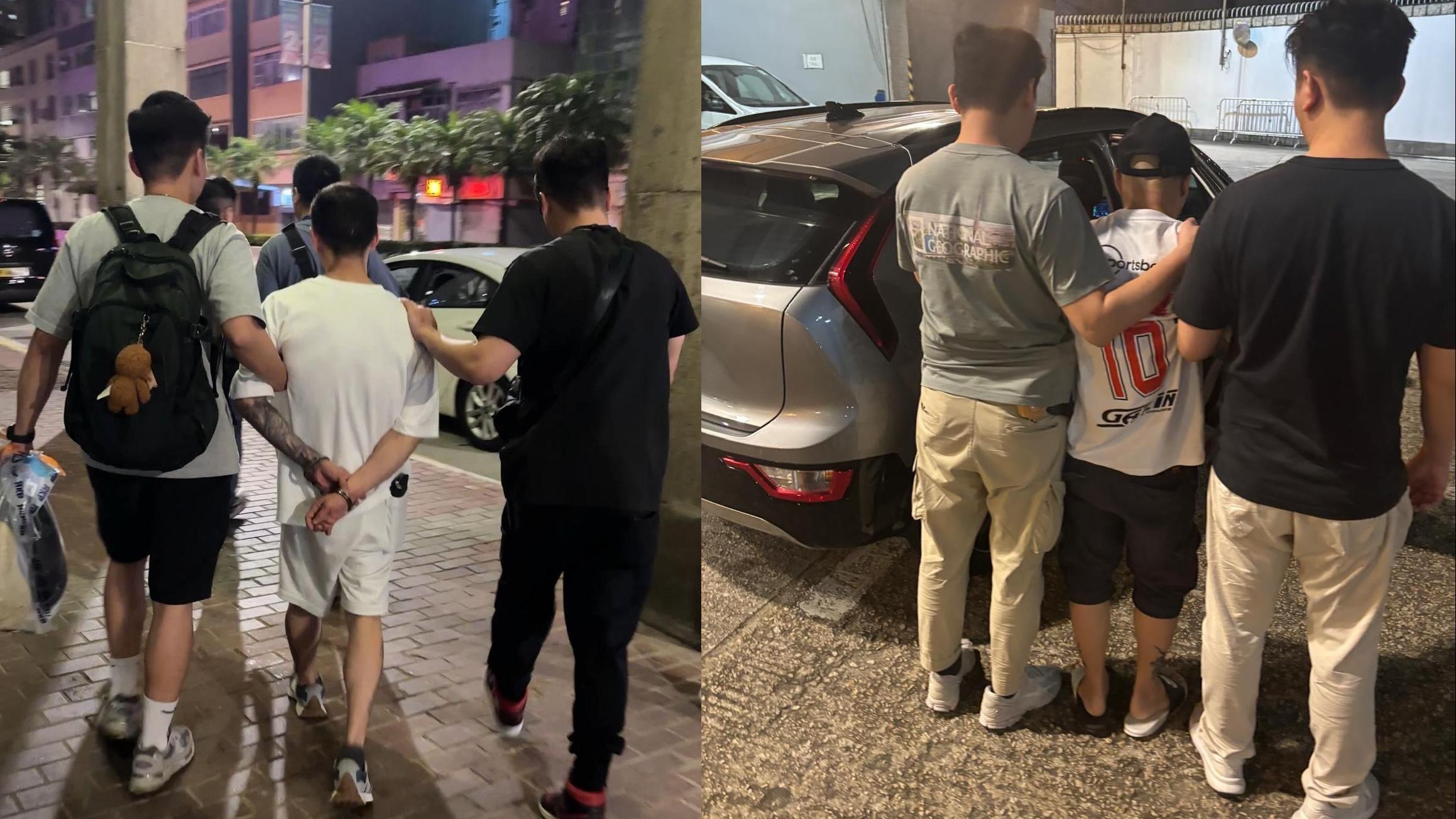 兩名男子被捕。