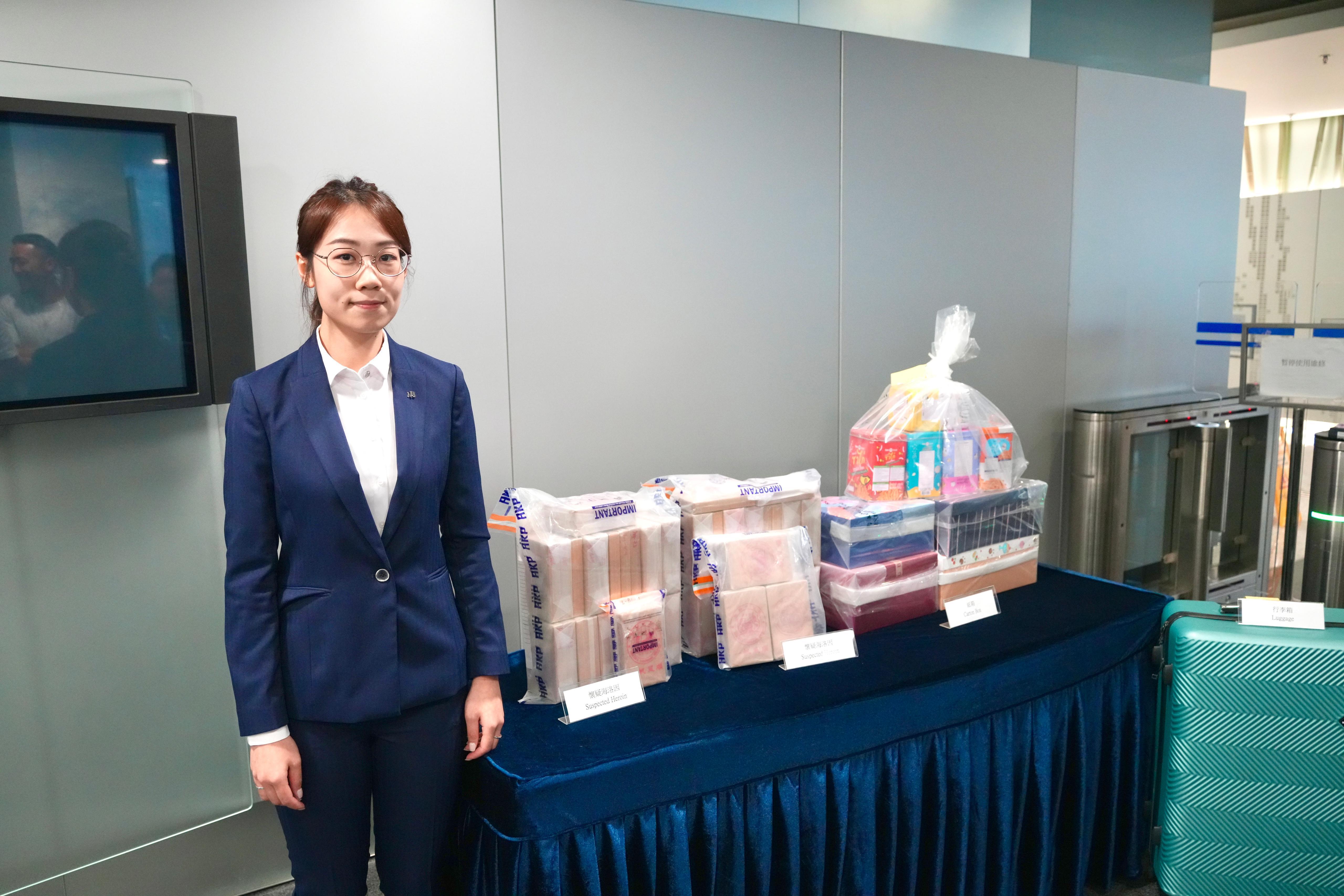 情侶遊曼谷做「飛機豬」，運逾1400萬元海洛英返港被捕。