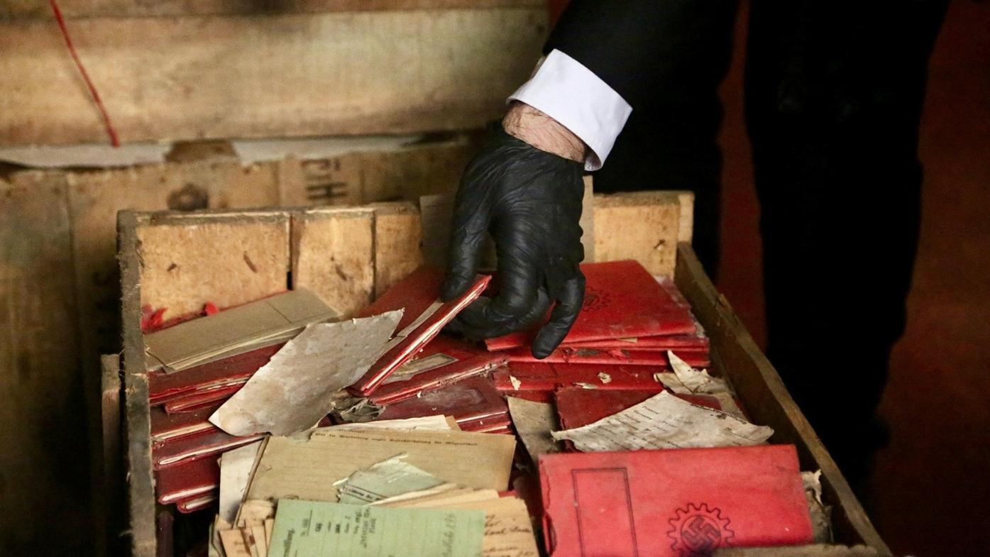 阿根廷最高法院地下室發現二戰時83箱納粹資料。(路透社)