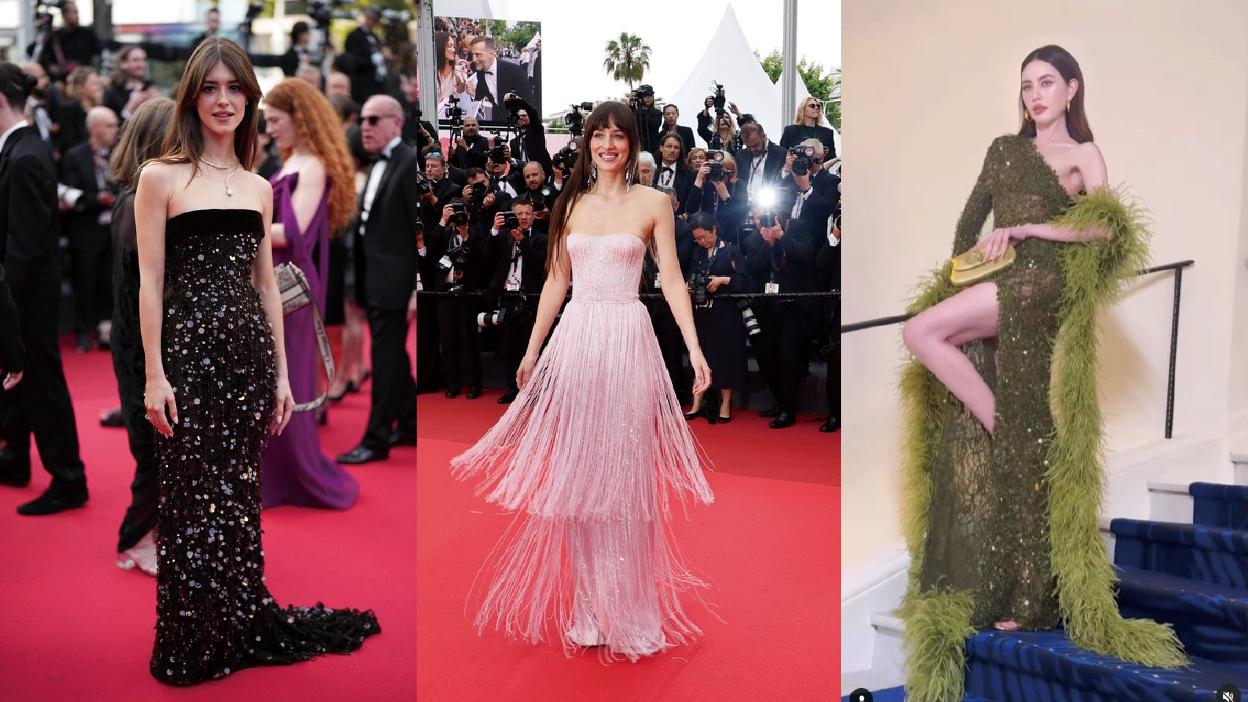 康城影展2025︱Daisy Dakota與Davika穿Gucci戰衣 紅地氈上爭豔