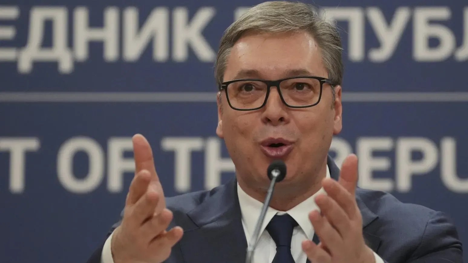 塞爾維亞總統武契奇。（圖/美聯社）