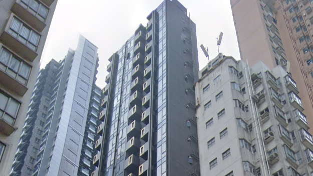 深水埗單幢半新樓海珀，中層開放式戶以每月1.36萬元租出，呎租48元。