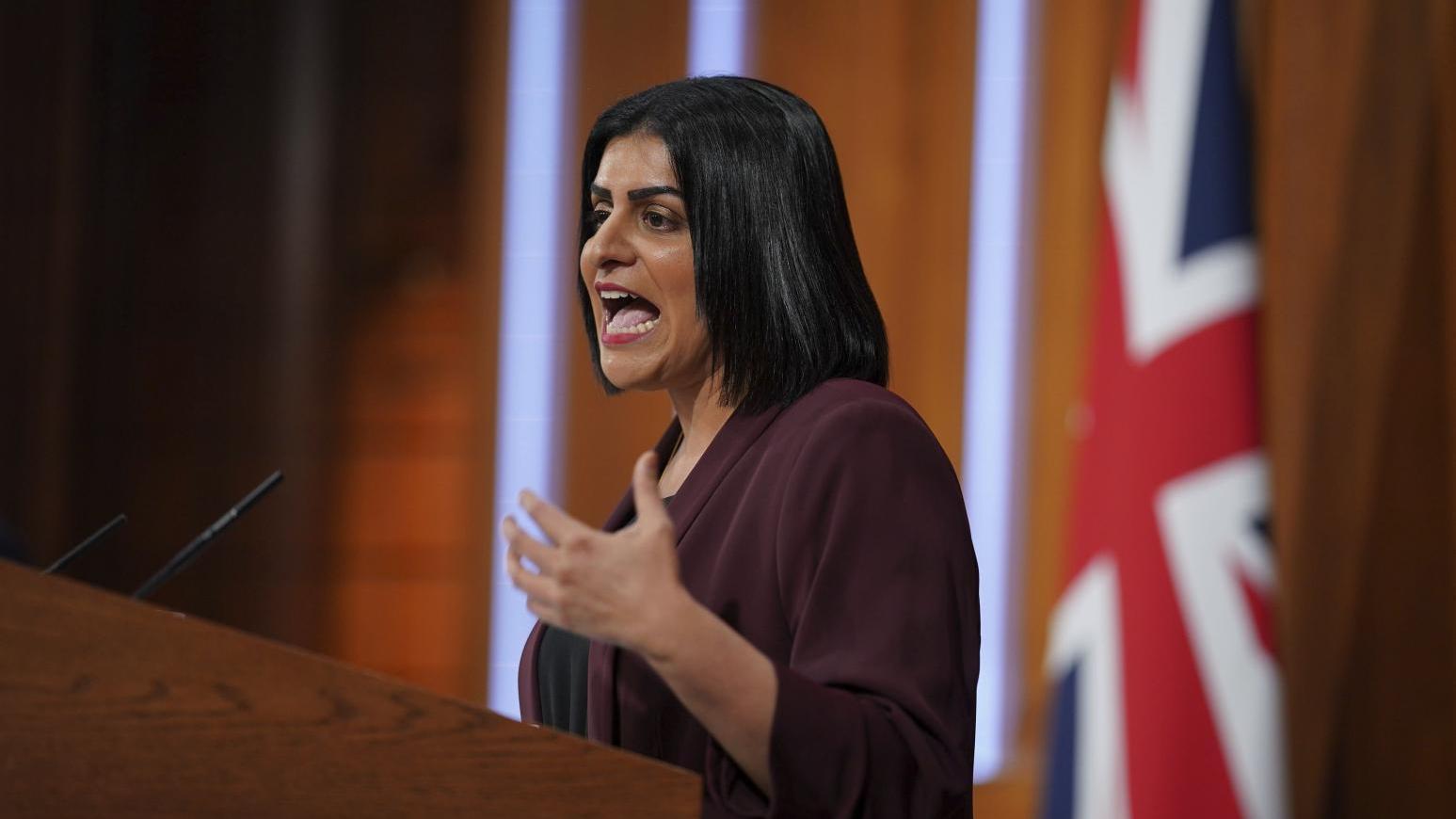 英國司法部長馬曼婷。（圖／美聯社）