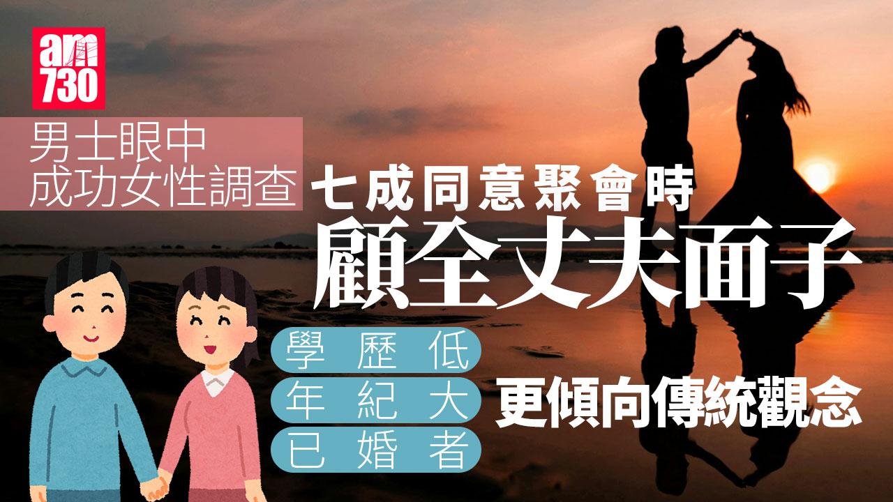 男士眼中的成功女性調查　70%同意聚會時顧全丈夫面子