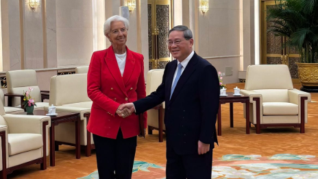 李強晤歐洲央行行長拉加德(圖片來源：拉加德個人社交平台)