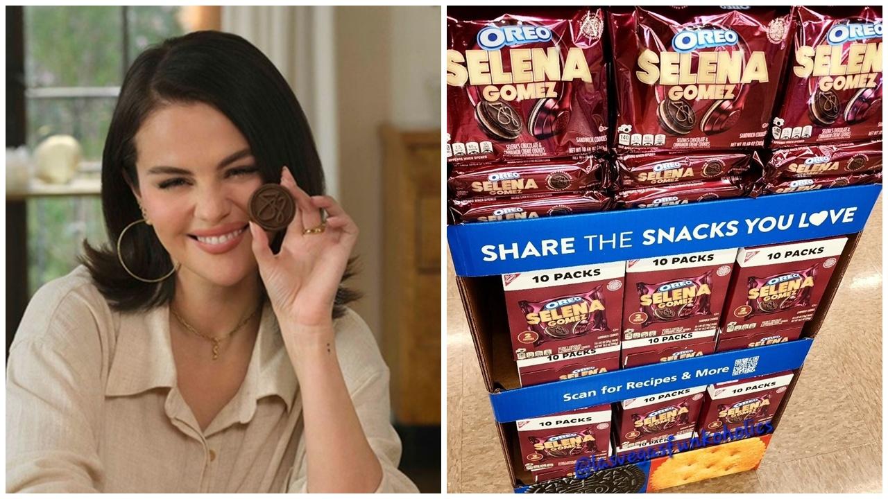 Oreo首次名人自創口味，美國女星Selena Gomez操刀味道甜中帶辣。(X)