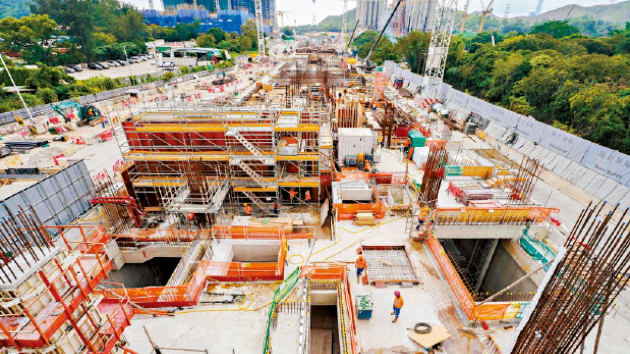 港鐵稱各新鐵路項目進展良好 古洞站年內平頂 維持2027竣工