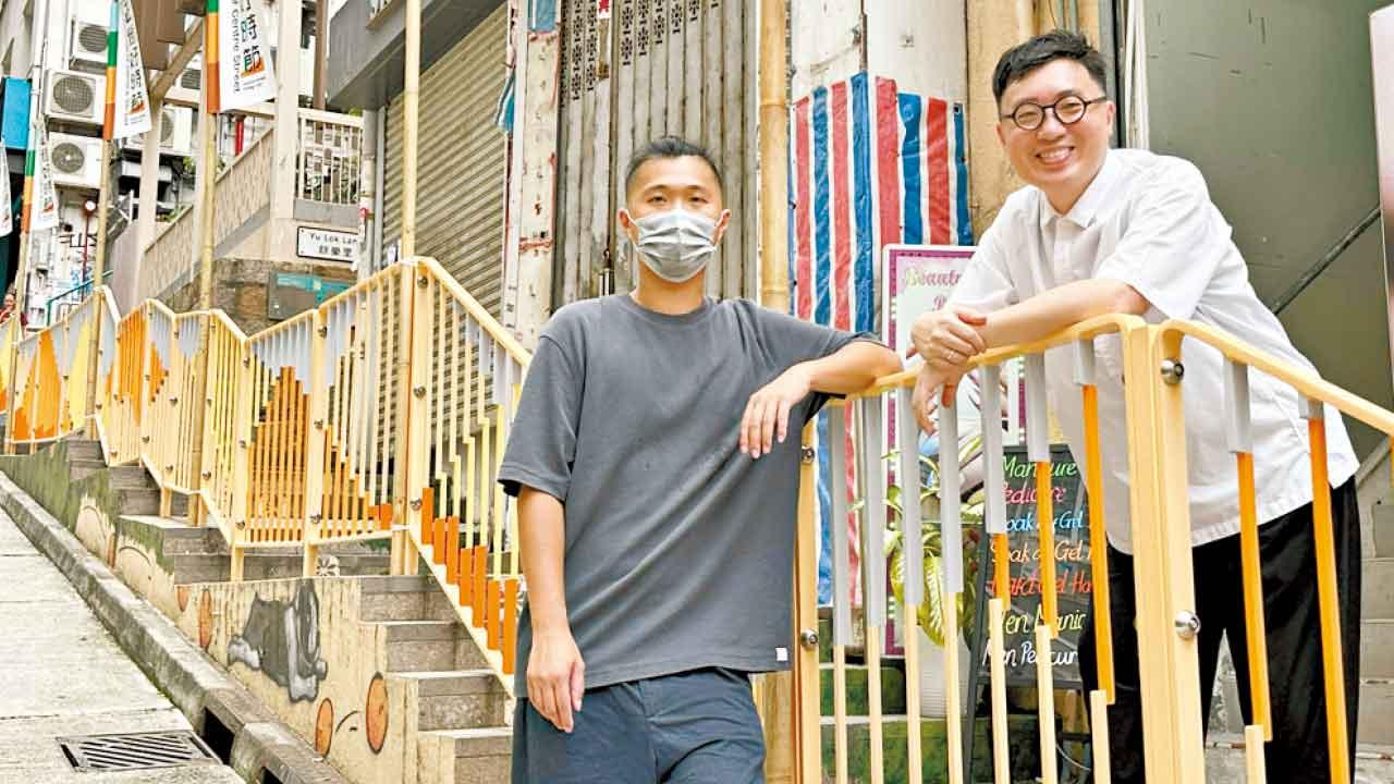 建築師藝術家花44個月活化西營盤正街 「貓貓打瀉籮橙」壁畫 藝術欄杆添生活色彩