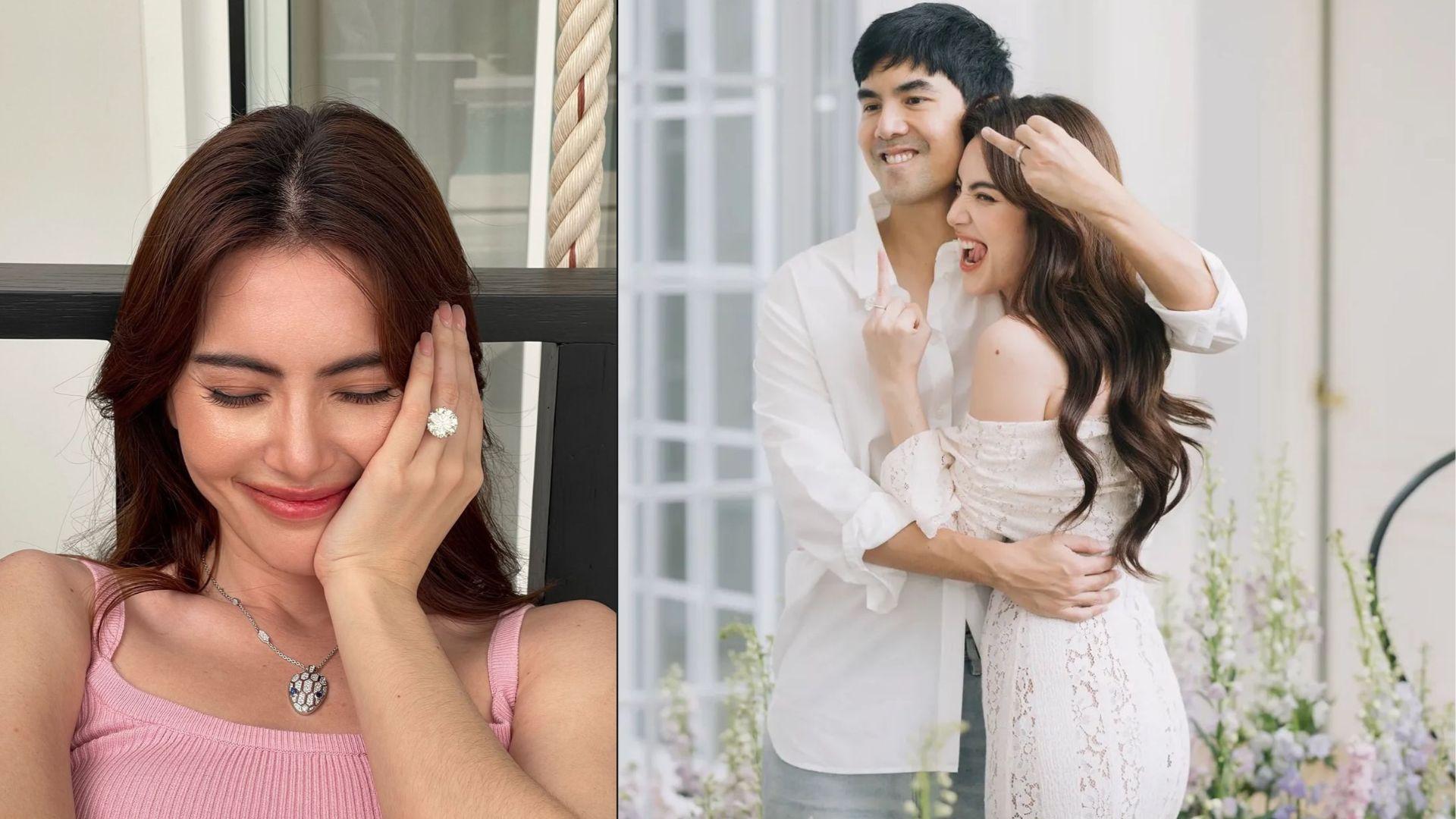 泰國第一神顏Mai Davika官宣訂婚 收10卡鑽戒答應嫁影帝Ter結束七年愛情長跑