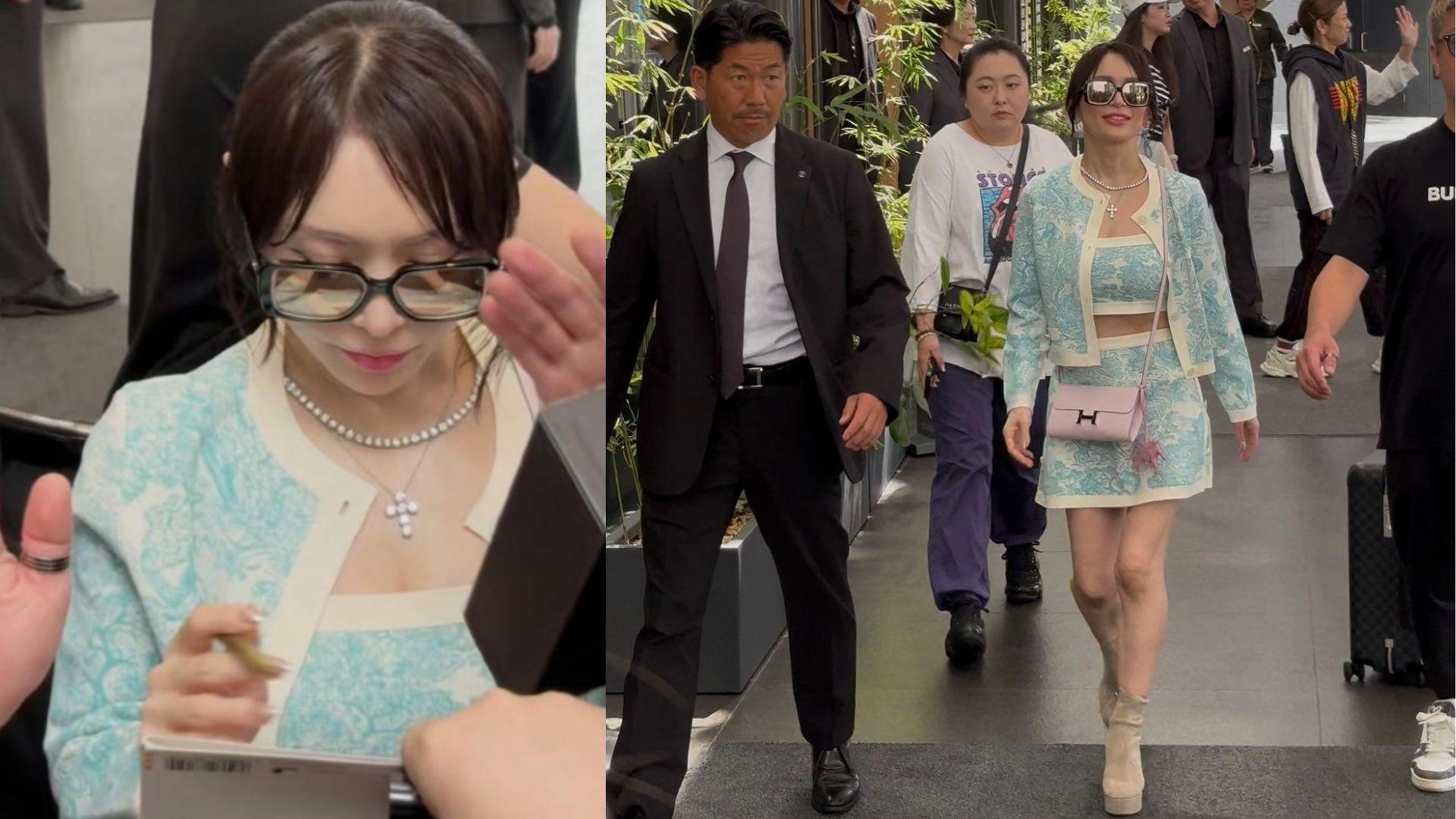 濱崎步抵港殺入佐敦醫肚 風騷現身派簽名