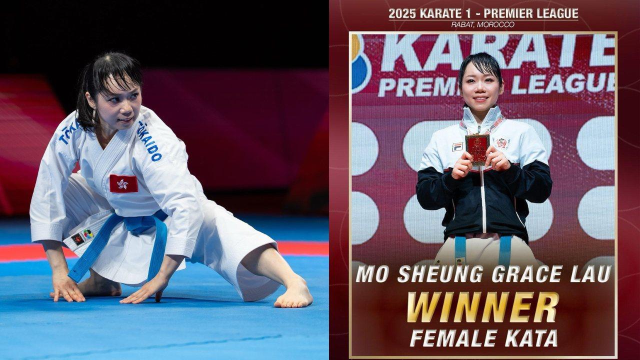 空手道｜劉慕裳三奪K1超聯金牌　首膺年終總冠軍殊榮