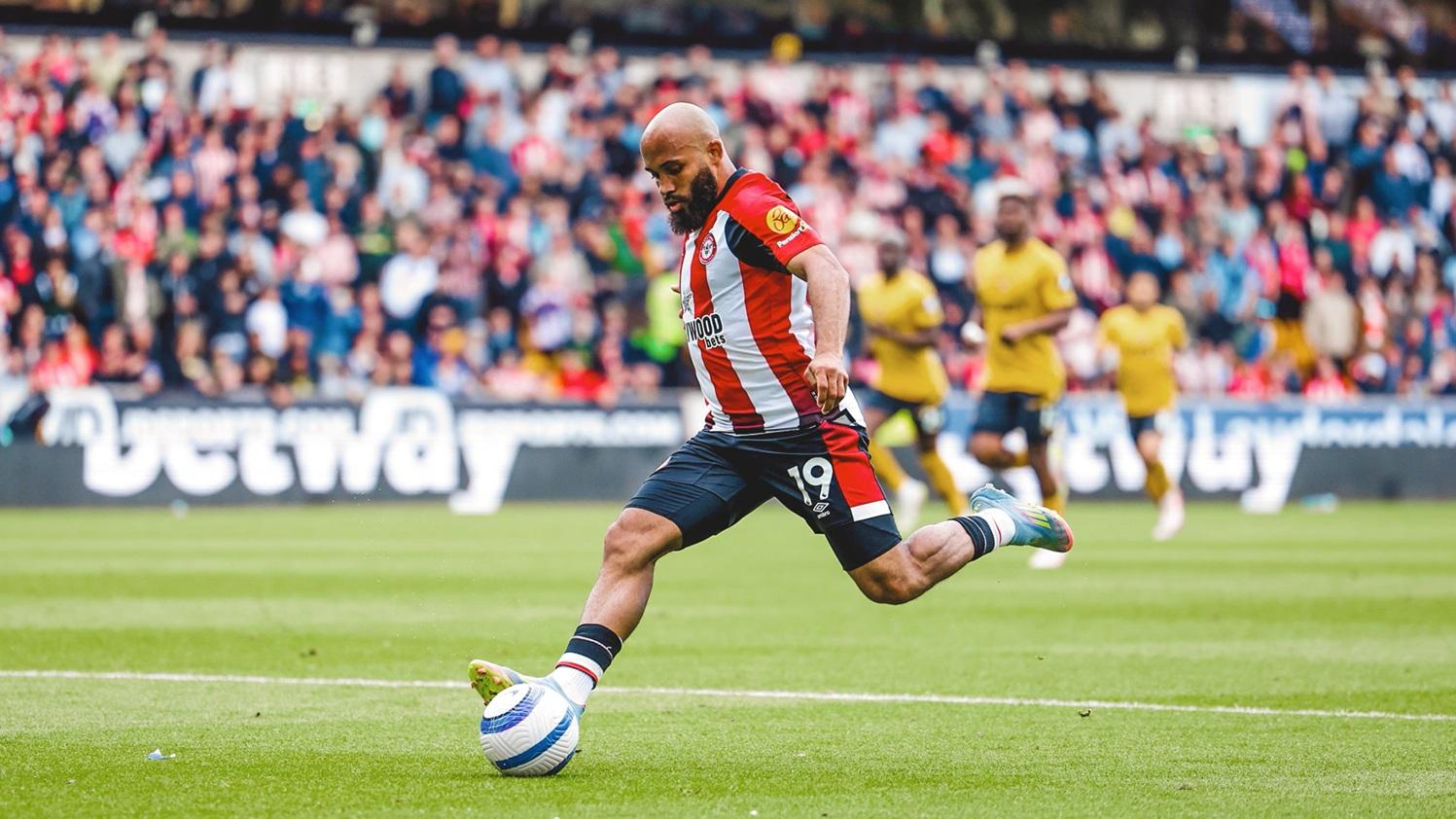 賓福特前鋒的麥比奧莫。(賓福特官網)