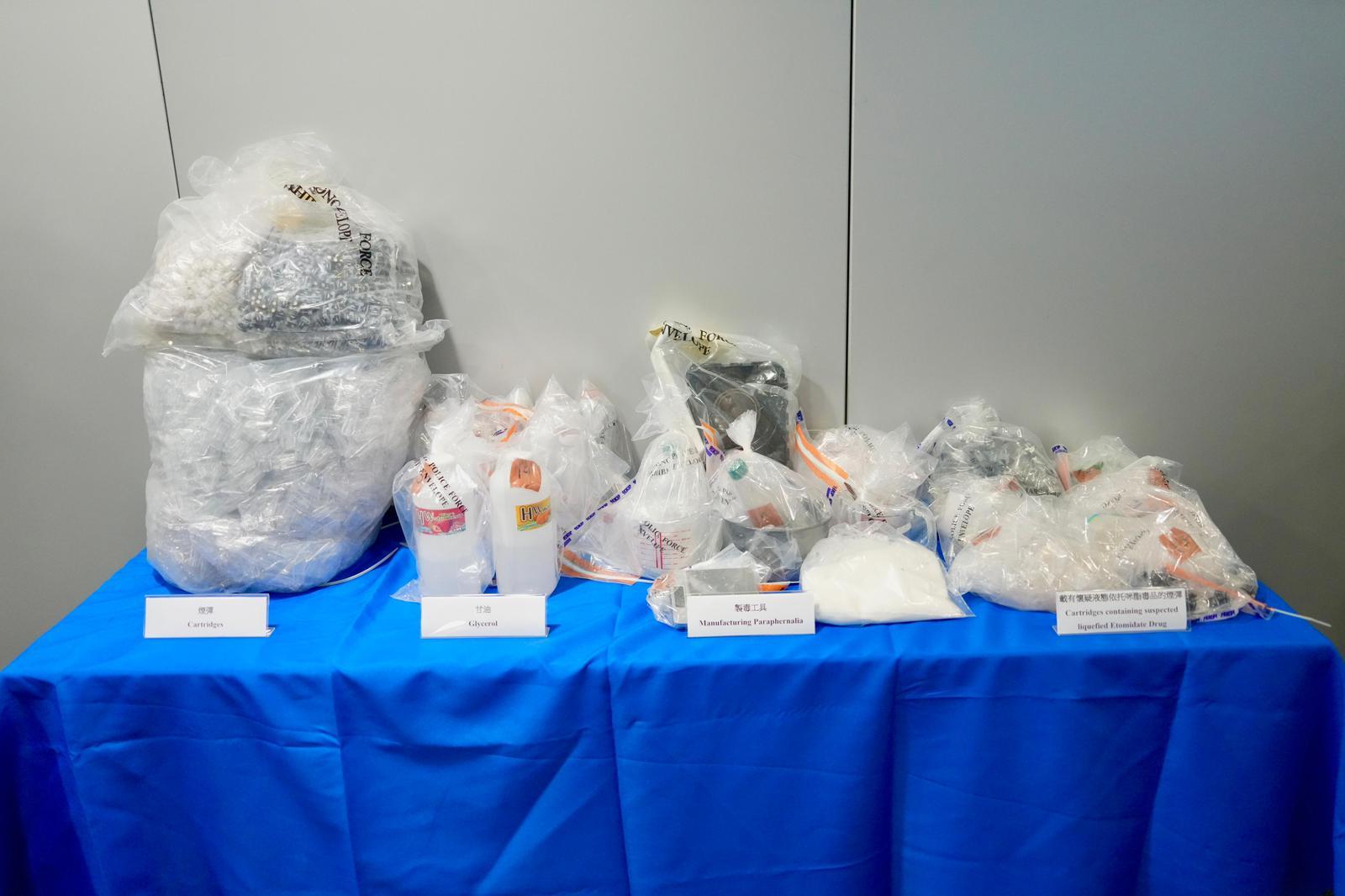 警粉嶺搗太空油工場檢69萬元粉末及煙彈，27歲欠債男被捕。