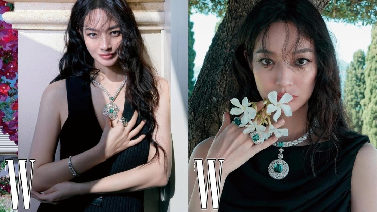 申敏兒為韓版《W》赴南法  用眼神說話演繹美鑽