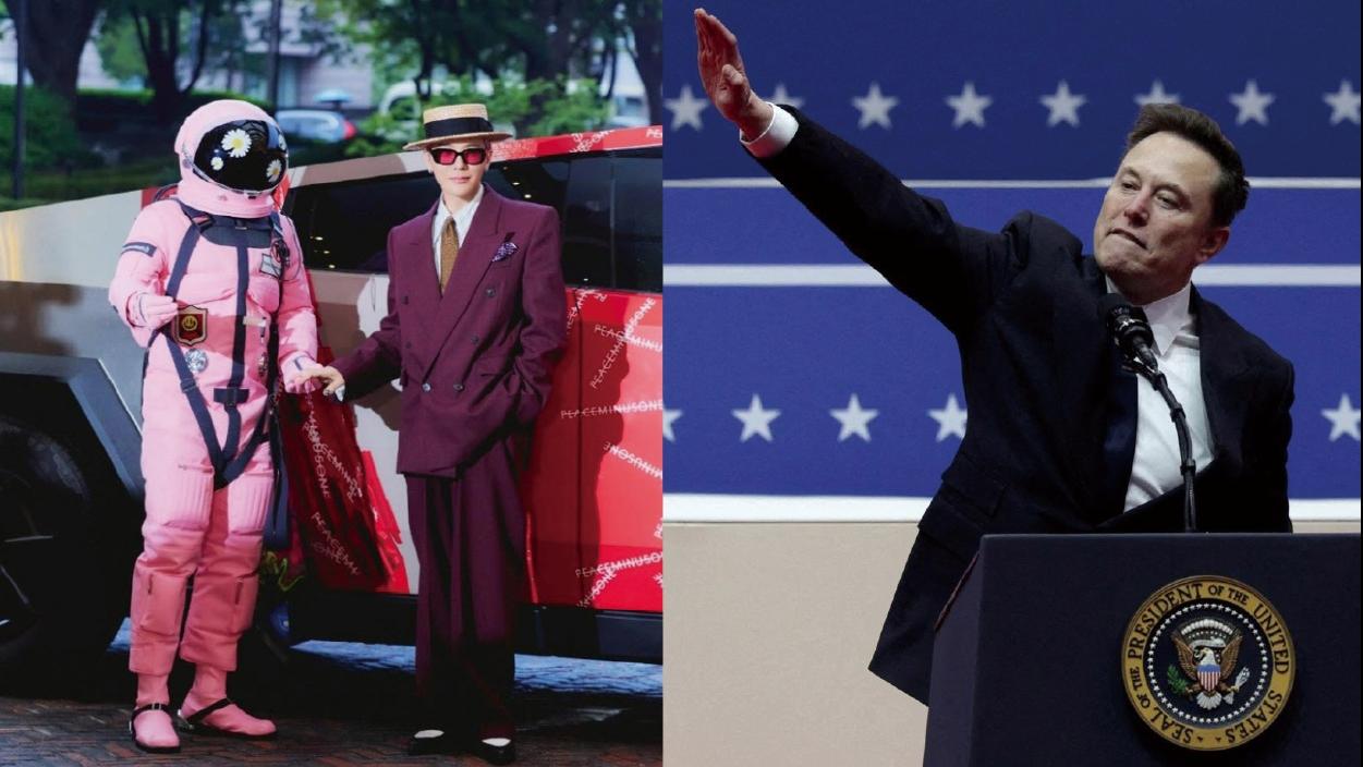 Tesla CEO Elon Musk與母 轉發G-Dragon揸Cybertruck 引發全球關注