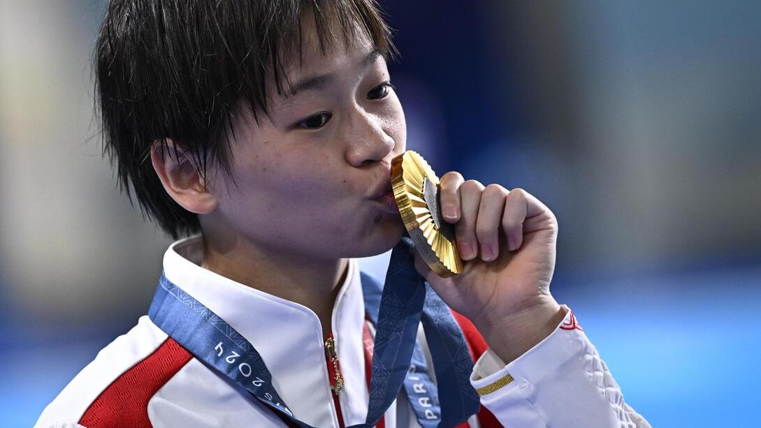 全紅嬋是中國史上最年輕「三金王」。（圖／新華社）