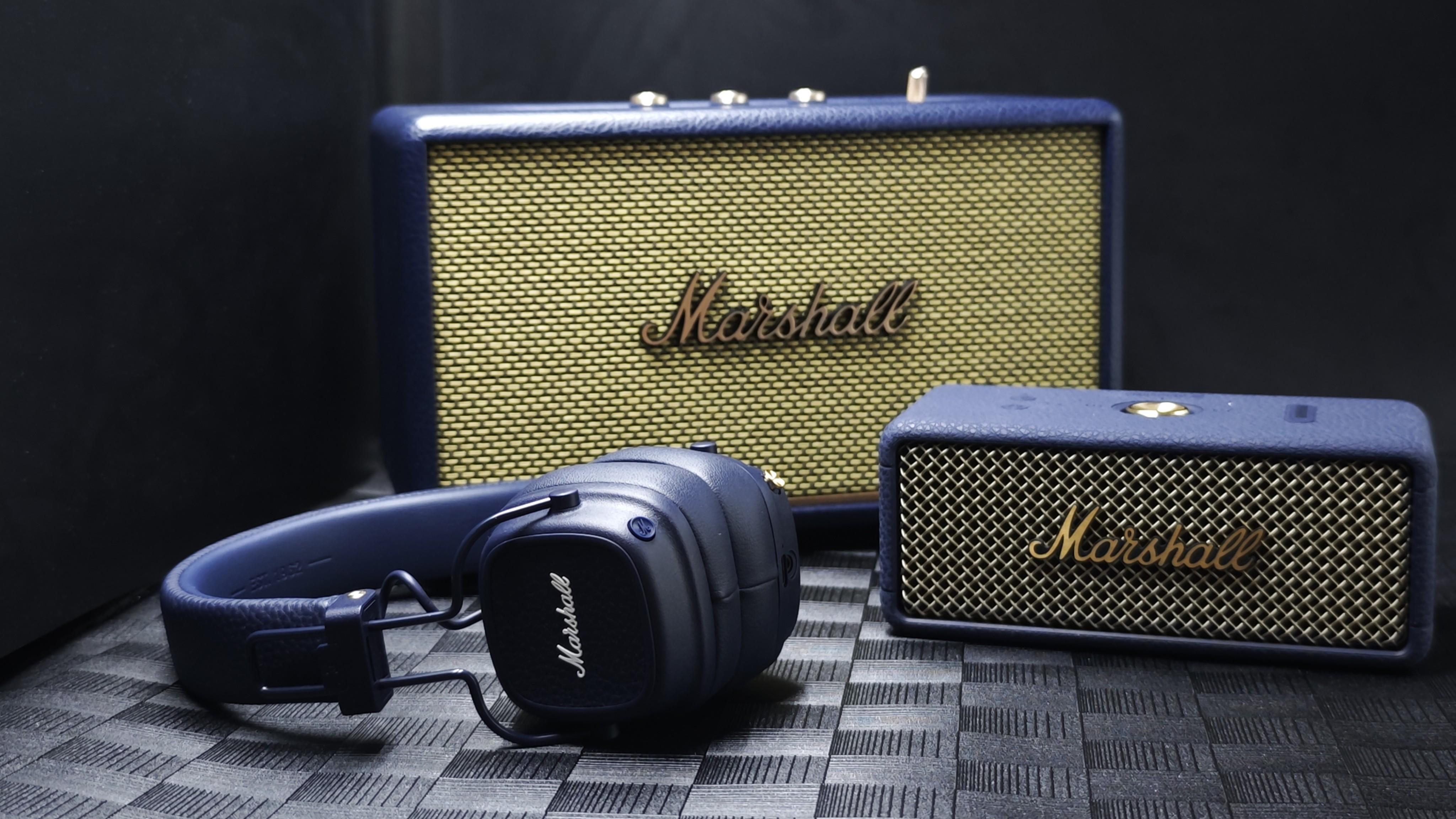 Marshall Major V耳機、Emberton III及Acton III喇叭　換上全新午夜藍配色