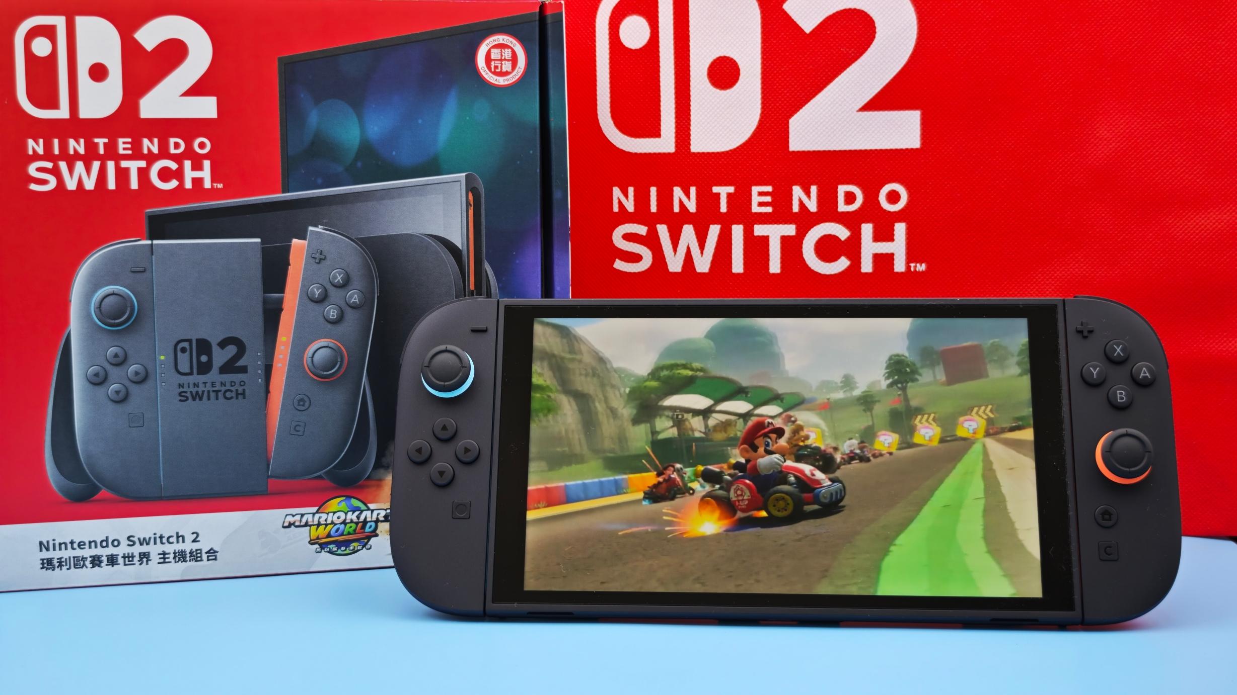 Switch 2香港版開箱｜主機配件一覽　舊遊戲儲存資料過機教學（多圖）