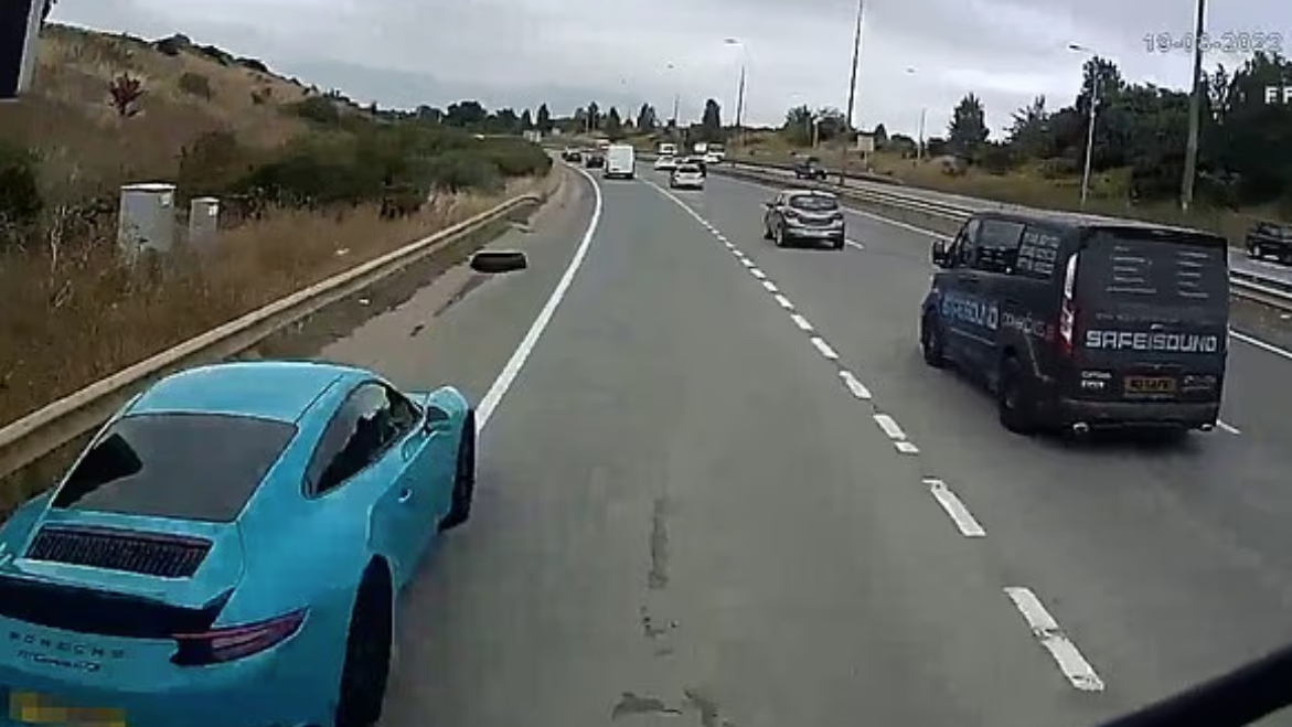 保時捷被貨車猛撞司機索償78萬 車cam揭一破綻見財化水(有片)