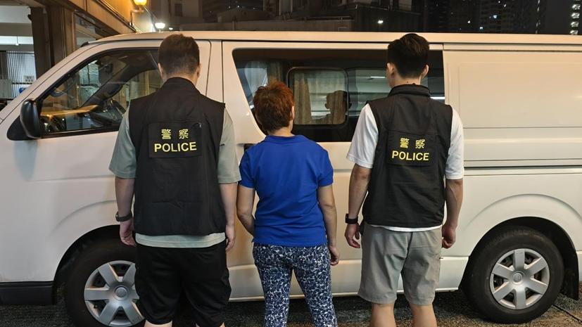 葵涌六旬婦涉販毒被捕，檢逾7萬元海洛英等毒品。(警方相片)