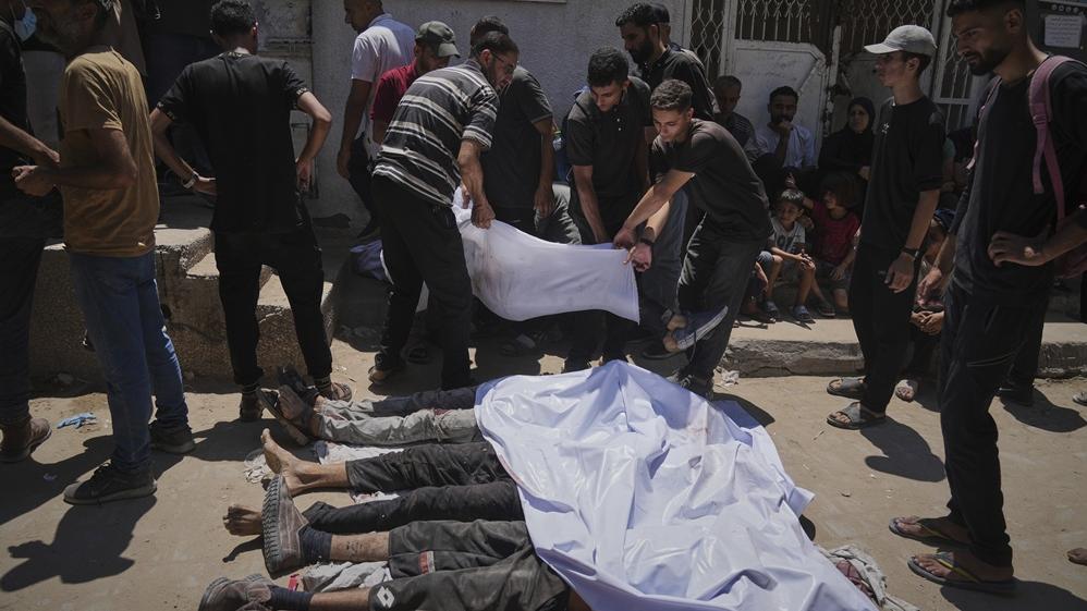 以巴衝突，以軍襲擊領取人道物資巴人，最少85死。(AP)