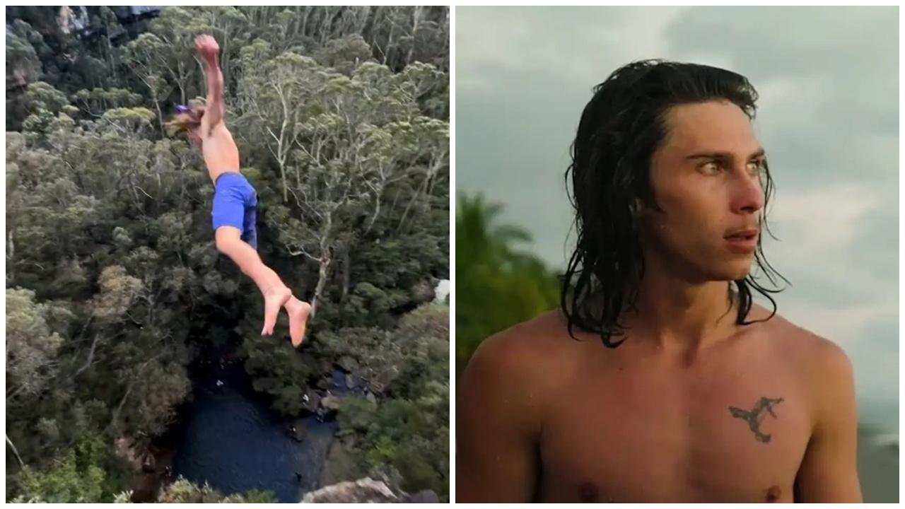 男子挑戰「死亡跳水」紀錄13層樓高跳水　胸椎骨折穿耳膜重傷入院。(IG)