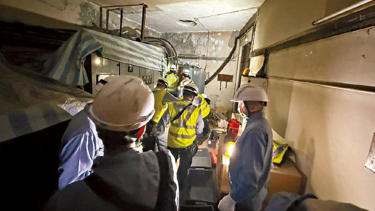 益豐大廈電錶房嚴重受損 停水停電 緊急搶修陸續恢復供電