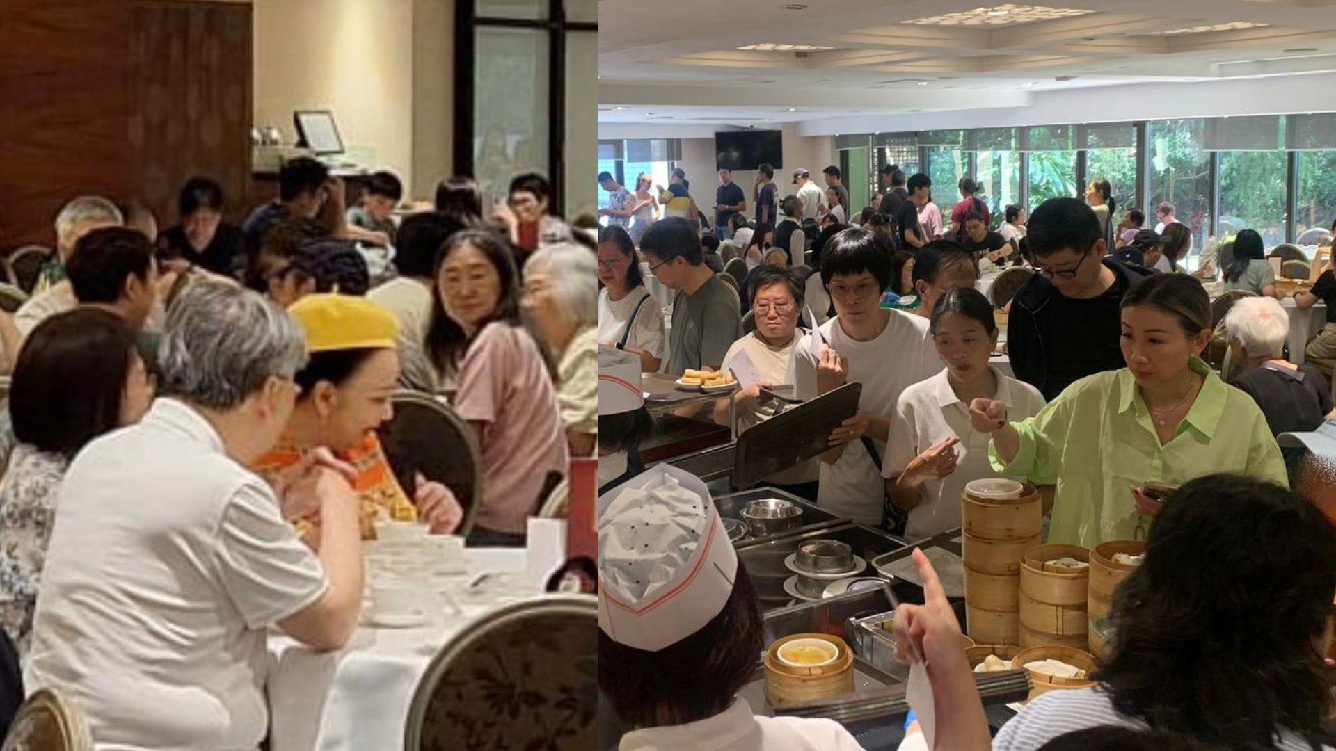 名都酒樓結業︱家燕姐現身成焦點 區文詩帶家人飲茶打蛇餅排點心 (獨家)