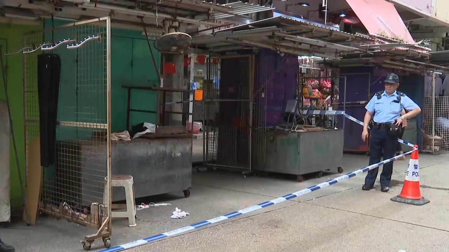 深水埗發生斬人案。（有線電視新聞截圖）