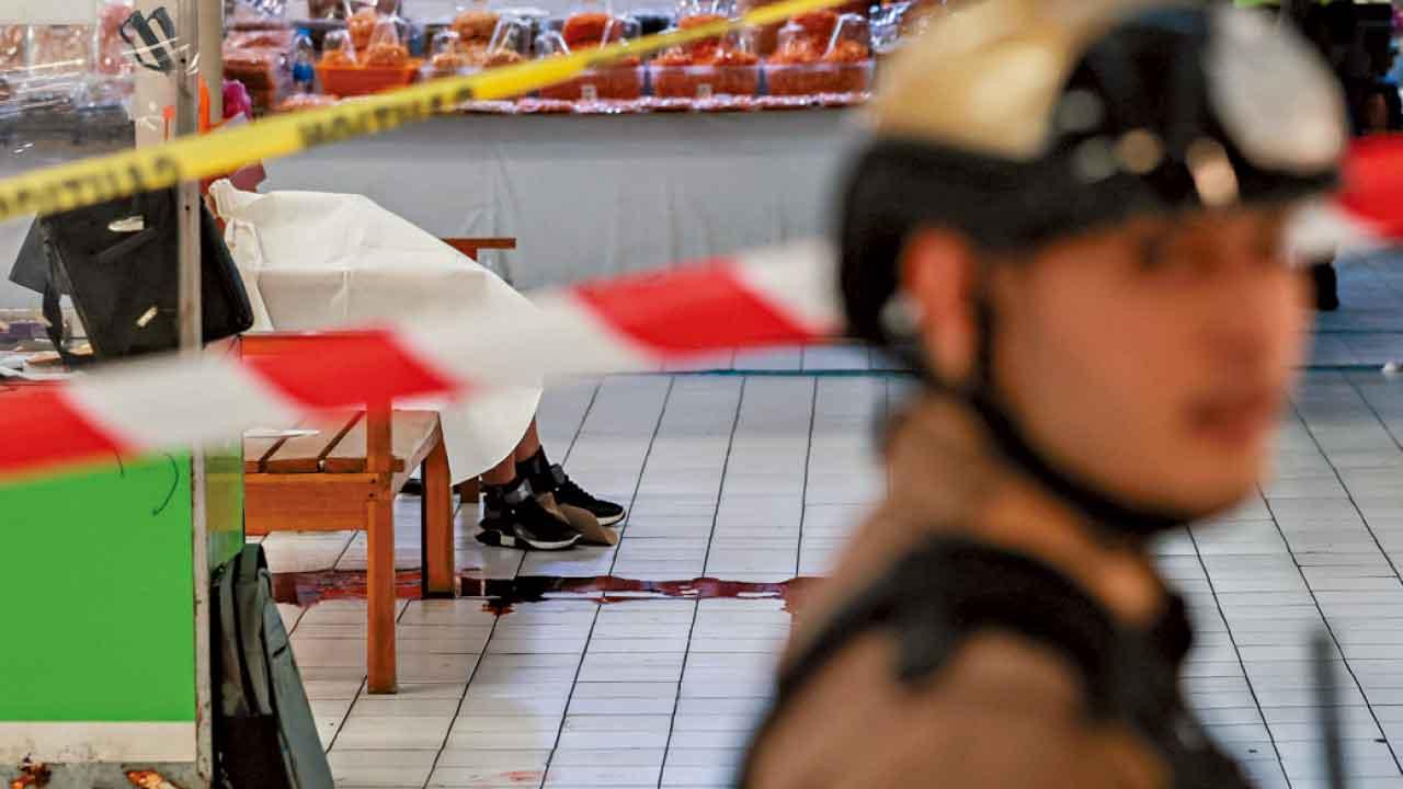 翟道翟區市場開殺戒 曼谷爆槍擊5死2傷兇徒自轟