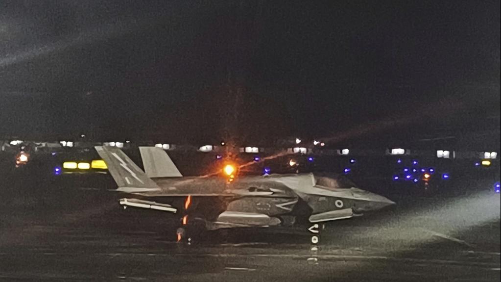 一度滯留印度的英國F-35戰機。(美聯社)