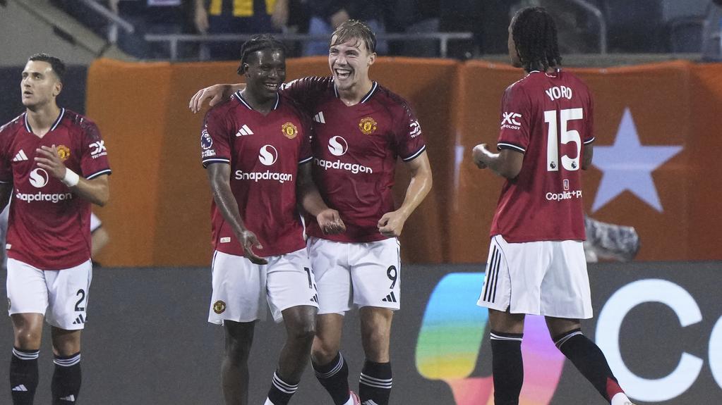 多古為曼聯建功，紅魔在英超夏季系列賽再大膀般尼茅夫。(美聯社)