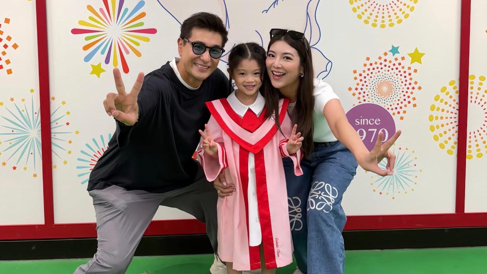 陳展鵬愛女名幼幼稚園畢業 旋風式長高跟單文柔十足餅印