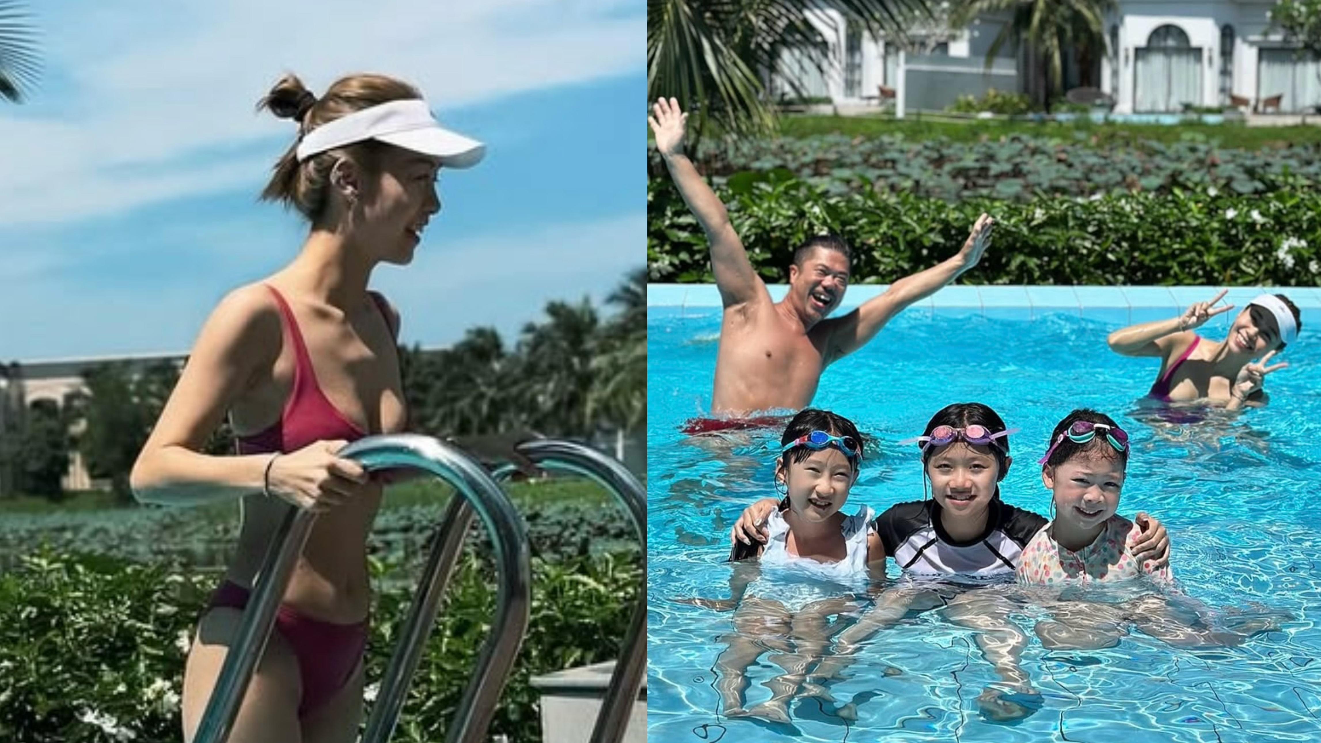 黃心穎全家遊富國島 人妻大解放曬吸睛身材