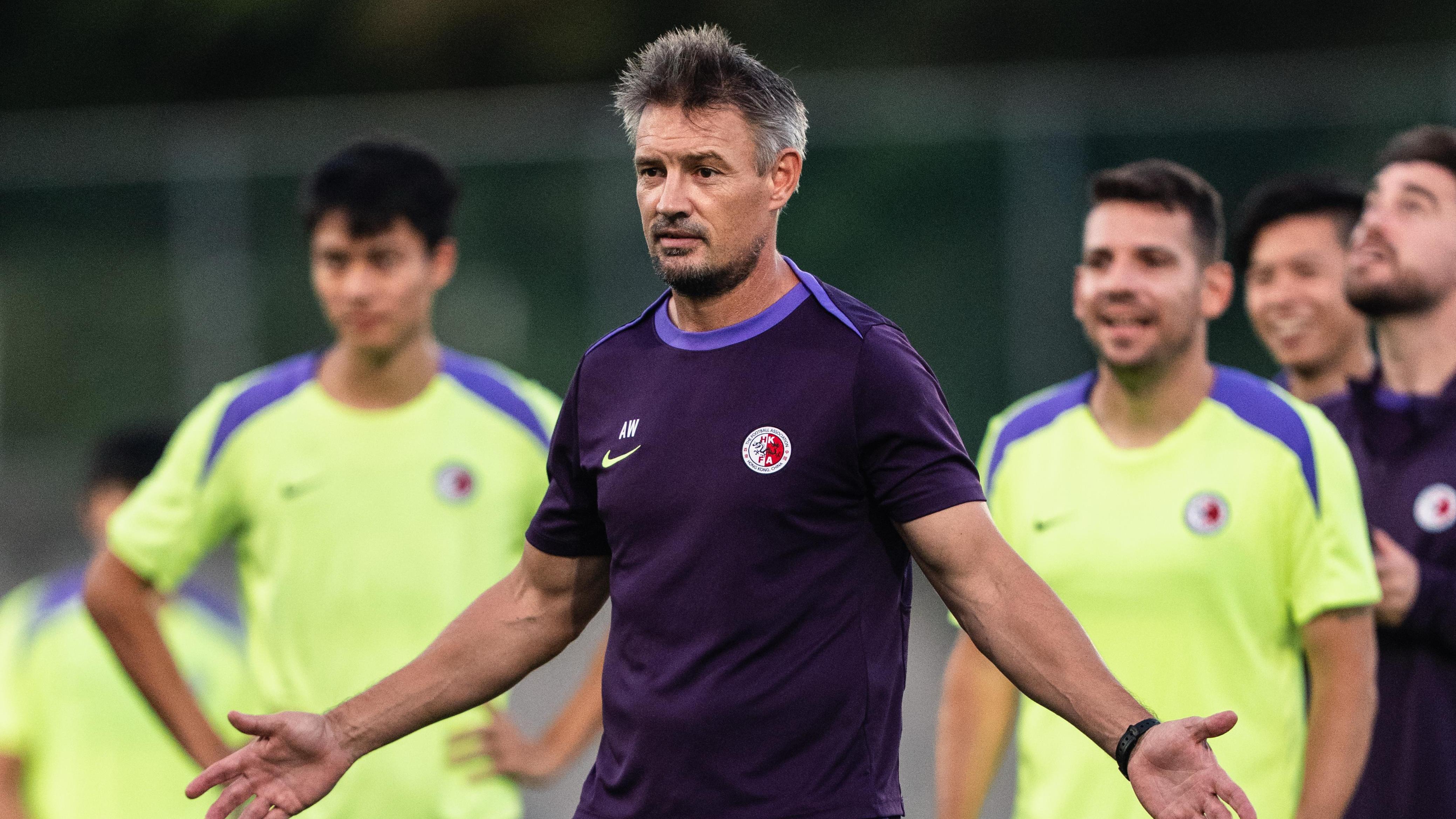 港隊主帥韋斯活。(香港足總圖片)