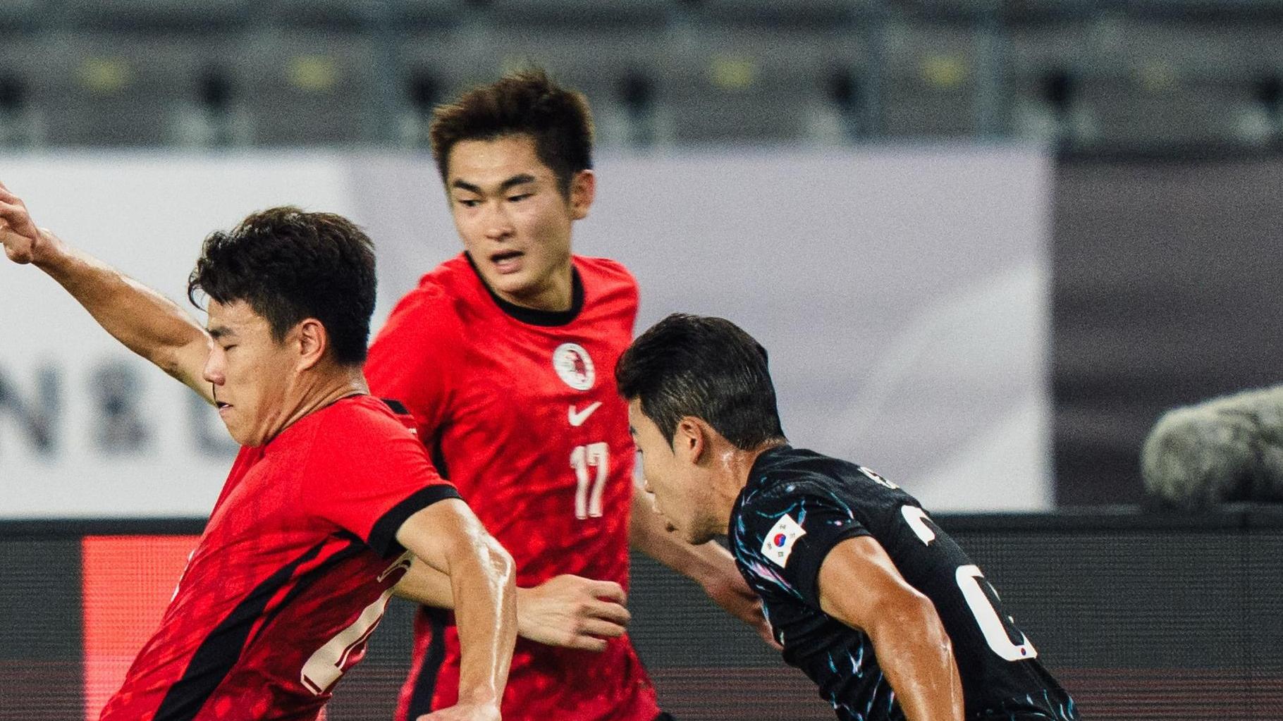 陳晉一出戰對南韓。(香港足總圖片)