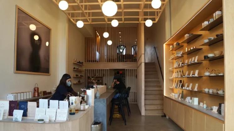 洛杉磯荷里活大道(Hollywood Boulevard)的抹茶café「Kettl Tea」。(互聯網)