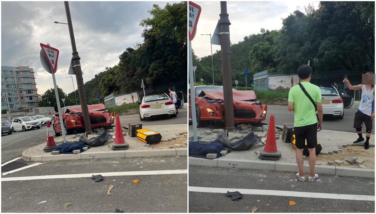 馬鞍山西沙路近年華路發生交通意外。(網上圖片)