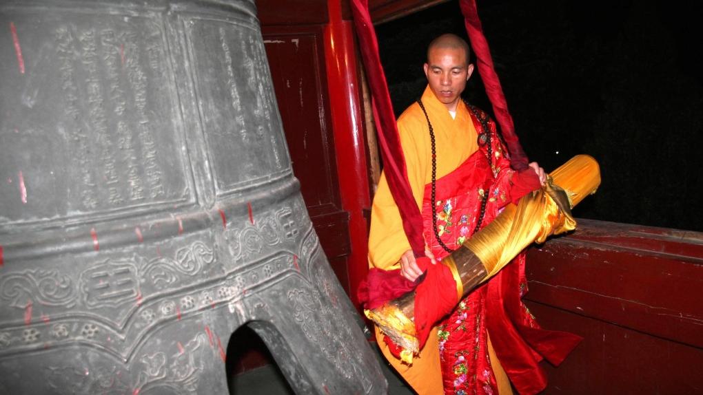 印樂法師擔任少林寺新住持(新華社圖片)